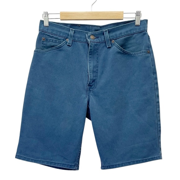 Levi’s 550 Relaxed Fit Denim Jean Shorts Size 31 USA Made Vintage 90s Orange Tab - Picture 1 of 13